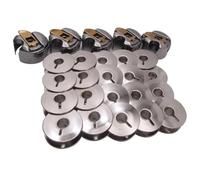 CKPSMS Brand -"L"Style Steel Bobbins & Bobbin Case Set Compatible with/Replacement for JUKI Brand DDL-5550,DDL-8500,DDL-9000 CONSEW Brand 220,230,Brother Brand DB2-B745,DB2-B755