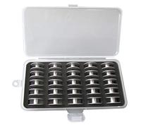 CKPSMS Brand -"M" Class Larger Aluminum BOBBINS Compatible with/Replacement for BERNINA Brand SIT Down Long-ARM Q16, Q20, Q24 Machines (BB-25B+25PCS)