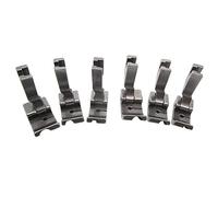 ckpsms Brand -#P69LH+P69RH Set of High Shank Hinged Piping Feet Compatible with/Replacement for JUKI Brand Brother Brand Singer Brand Industrial Single Needle Sewing Machine(P69RH+P69LH 1/8+3/16+1/4)
