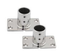 CKQshenKouyicKQ 2 Pcs 22mm/25mm 90 Degree Stainless Steel 316 Boat Handrail Fitting Stanchion Handle Railing Marine Hardware(22mm)