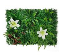 CKQshenKouyicKQ Artificial Plant Walls, Leaves, Greenery, Fences, Home Decorations, Gardens, Wedding 60cmx40cm(3)