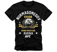 CKR T Shirt Khabib Nurmagomedov Sambo Wrestling Fighting Black L