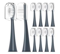 Ckrynap Replacement Toothbrush Heads Compatible with AquaSonic Black Series Vibe(Grey)
