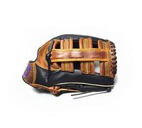 CKryzillix Baseball Glove, Baseball Glove Adult Baseball Glove Kids Right Batting Adult Man Woman Training Baseball Glove Softball Practice Hand Outdoor Sports(Black,11.5 inches)