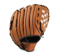 CKryzillix Baseball Glove, Baseball Glove Adult Outdoor Baseball Sports Gloves 12.5in Practice Glove Outfield Pitcher PU Ball Traning Equipment(Brown 10.5in)