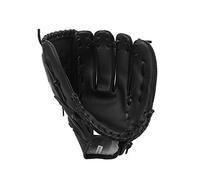 CKryzillix Baseball Glove, Baseball Glove Adult Outdoor Baseball Sports Gloves 12.5in Practice Glove Outfield Pitcher PU Ball Traning Equipment(Black 12.5in)