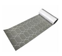 CKryzillix Boat Flooring EVA Foam,Marine Flooring 1200 * 550 * 5mm Hexagon Faux Boat Decking Sheet EVA Foam Flooring Pad Marine Yacht Pool Splicy Cut Carpet Self-adhesive(A)