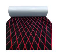 CKryzillix Boat Flooring EVA Foam,Marine Flooring 1900 * 600 * 6mm Self-Adhesive EVA Foam Decking Sheet Mat Boat Floor Deck Non-slip Pad For Motorboats RVs Yachts(Black Red)