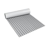CKryzillix Boat Flooring EVA Foam,Marine Flooring 2400x900x5mm Self-Adhesive Foam Yacht Synthetic Teak Deck Faux Boat Mat Decking EVA Floor For(Grey)