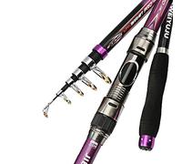 CKryzillix Fishing Pole, Fishing Rod 2.1M-3.6M Telescopic Fishing Rod Fiberglass Sea Rod Fishing Rod Fishing Tackle Fishing Rod Fishing Supplies Long Shot Rod(3.0 m)