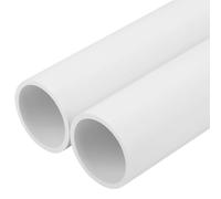 CKVIHAV 2Pcs 2 Inch PVC Pipe 17" Long White Sch40 Industrial PVC Pipes for Home DIY, Greenhouse, Garden, Farm, Workshop, Furniture Grade(2" x 17"L)