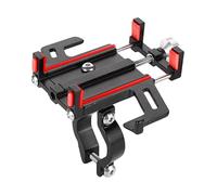 CKYDFE Navigation Brackets GPS Navigation Bracket Aluminium Alloy Phone Stand Scalable Cycling Holder 360 Motorcycle Electric Vehicle Support(Red A)