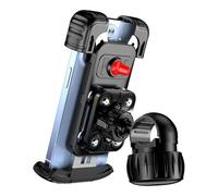 CKYDFE Navigation Brackets Motorcycle Cell Phone Stand Holder Handle Navigation Support Mirrors Mount Mobile Handlebar Bracket Anti Vibration Bike GPS(B)