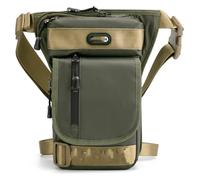 CKYDFE Seat Bag Motorcycle Saddle Bag Multifunction Drop Leg Oxford Saddlebag Outdoor Casual Waist Motorbike Tool Hanging Luggage Rack(Green)