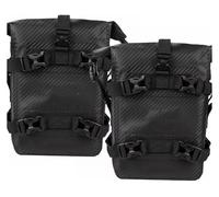 CKYDFE Seat Bag Motorcycle Saddle Bag Riding Waterproof Side Pocket Large Capacity Bumper Storage Hanging Tail Tool Saddlebag Luggage(Black,2pc)