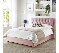Catherine Lansfield Boutique Ottoman Bed Super King Pink
