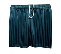 CL BOYS GIRLS MENS KIDS UNISEX SHADOW STRIPE PE SCHOOL SHORTS FOOTBALL GYM GAMES (Bottle Green, 4-5 Years (S))