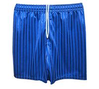 CL BOYS GIRLS MENS KIDS UNISEX SHADOW STRIPE PE SCHOOL SHORTS FOOTBALL GYM GAMES (Royal Blue, 7-8 Years (L))