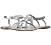 y Chinese Laundry Women's Strappy Flat Sandal, Silver, 6 UK