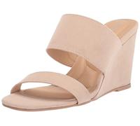 CL by Laundry Women's Fanciful Super Sd Wedge Sandal, Nude, 5 UK