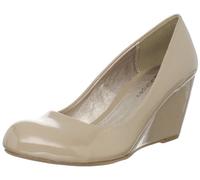 CL by Laundry Women's Nima Wedge Pump, Nude Patent, 6.5 UK