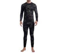 CL convallaria Men's Thermal Underwear Set Ultra Soft Fleece Lined Long Johns Winter Gear Base Layer Top and Bottom Set Sport Style