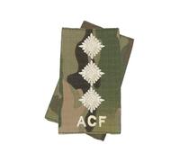 istribution ACF Multicam/MTP Rank Slides Epaulettes Ivory Thread - Pair - King's Crown CIIIR (C3R) (All Ranks - Army Cadet Force) (Captain)