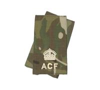 istribution Pair of King's Crown C3R ACF Cadets Ivory on Multicam/MTP (Multi Terrain Pattern) Rank Slides - Major