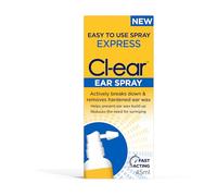 Cl-Ear Express Ear Spray - Natural Ear Wax Removal - Softens Build-Up, Dissolves Earwax, Cleaning Solution for Clogged Ears - Suitable for Adults, Elderly, Children 3 yrs and up - 45ml