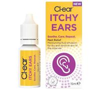 Cl-Ear Itchy Ears Ear Drop - Moisturising Fluid Emulsion - Relieves Dry, Itchy and Irritated Ears - Suitable for Adults and Children from 12 Years+ - 15ml (1 Pack)