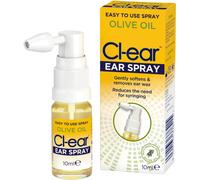Cl-Ear Olive Oil Ear Spray - Natural Ear Wax Removal, Gently Softens & Prevents Ear Wax Build-Up, Removes Ear Wax, Suitable for Adults, Elderly and Children - 10ml (1 Pack)