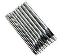 CL-Link Set of 10 Leather Hole Cutters, Round 0.8-5 mm, for Straps, Belts, Linen Paper, Soft Rubber Material