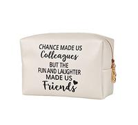 CL&MH Delicate Leather Makeup Bag for Women, Black, Water-Resistant, Heart Pattern, Travel & Storage