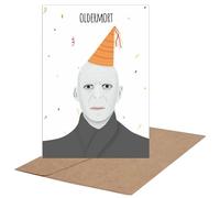 CL&MH Funny Birthday Card Oldermort for Harry Potter Fans