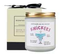 CL&MH Rosemary+Orange+Sage Scented Soy Candles -Good Friends are Like Your Best Knickers: Funny Gift for Good Friends,Friend Birthday Candle,Good Friend Gifts,Present for Friend,Gifts for Sister