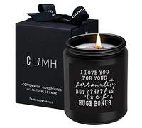 CL&MH Teakwood & Tobacco Scented Candles - Funny Gifts for Men,Naughty Gifts,Valentines Day Gifts for Him,Husband,Boyfriend Gifts - Anniversary Birthday Gifts for Men,Husband,Boyfriend,Fiance,Couple