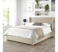 CL Soho Twill Kingsize Ottoman Bedframe - Natural