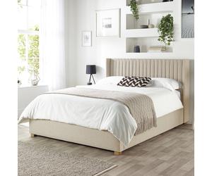 CL Soho Twill Kingsize Ottoman Bedframe - Natural