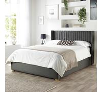 CL Soho Twill Superking Ottoman Bedframe - Charcoal