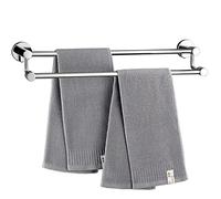 CL-ZZZ Stainless Steel Double Towel Rails, Polished Silver Finish Towel Bar 30cm-120cm, Wall Mounted Bath Towel Rod for Bathroom or Kitchen (Size : 30cm)