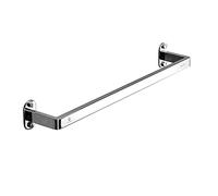 CL-ZZZ SUS304 Stainless Steel Towel Bar Rail -40cm-120cm, Square Towel Rod Brushed Finish Towel Rail Wall Mounted Towel Rack Holder for Bathroom or Kitchen, Polished Silver Finish (Size : 45cm)