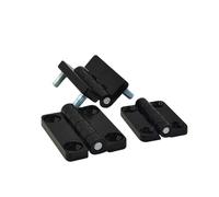 CL209 Electrical Control Boards and Panel Screw Type Zinc Alloy 180 Degree Industrial Door Hinge 1Pcs(Black,Stud)
