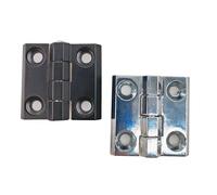 CL218-40/40 Zinc Alloy Heavy 304 Stainless Steel Large Switch Cabinet Door Iron Hinge 2Pcs (CL218-40 BK)