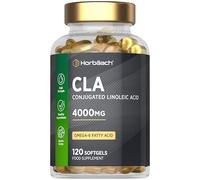 CLA Capsules 4000mg | 120 Softgels | High Strength Supplement | Conjugated Linoleic Acid Oil from Safflower | Suitable for Men & Women | by Horbaach