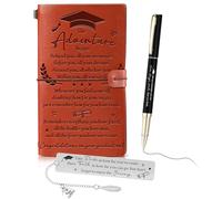 Clabby 3 Pcs 2025 Graduation Gifts for Her and Him Including Leather Travel Journal Metal Bookmark Motivational Pen for Daughter Friends College University School Graduation Presents