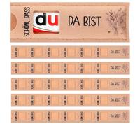Clabby 30 Schön Dass Du Da Bist Gifts Case Felt Chocolate Bar Gift Box Chocolate Packaging Gift Compatible with Duplo for Wedding Confirmation Christening Birthday without Chocolate (Flower Style)