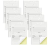 Clabby 400 Sets Maintenance Request Book/Forms/Slips, 2 Part Carbonless, 4. 7 x 7. 1 Inch Maintenance Log Books, Repair Request Forms, 50 Sets Each Pad, for Office Hospitals Management