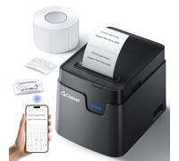 CLABEL 221D Bluetooth Desktop Label Printer for Small Business, 2-Inch Thermal Label Maker with Open-System, No Subscription & No Login, 20-50mm Width for Food Address Barcode, PC & Mobile