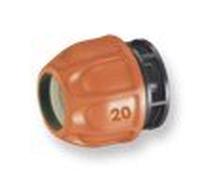 Claber 20mm end of line plug compression connectors