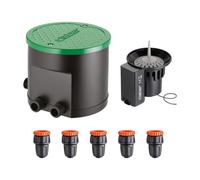 Claber 90829 Hydro 4 Four Zone Water Timer & Rain Sensor Bundle